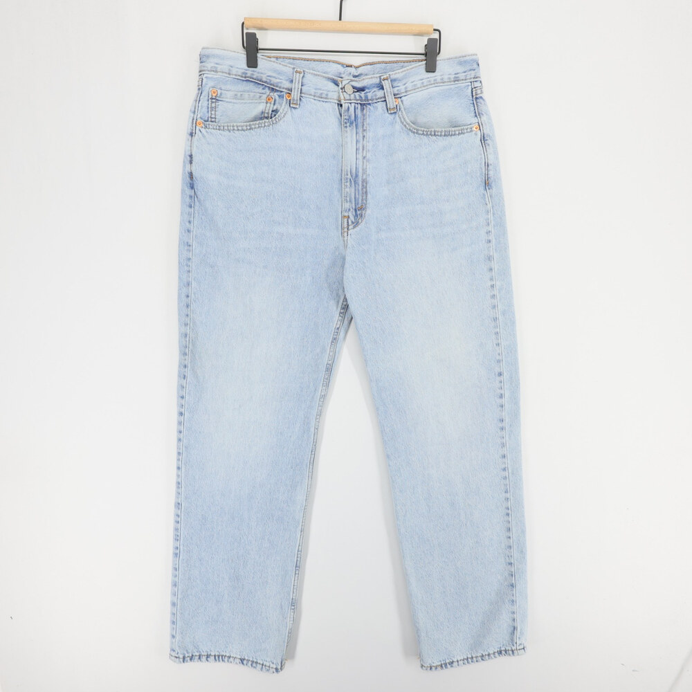 Levis 565 Jeans Mens 36x34 Blue Loose Straight Light Wash Denim 90s